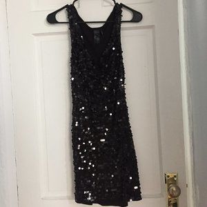 Guess - Black Sequin Sleeveless dress- Size 2